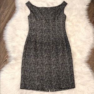 Yves Saint Laurent Black/White Sheath Dress